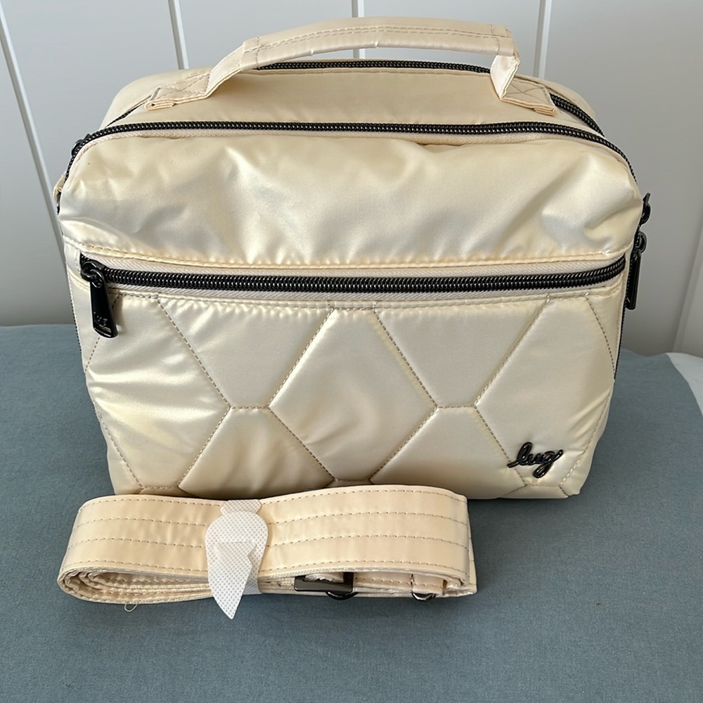 Lug Bebop Crossbody Bag - Metallic Champagne NWOT